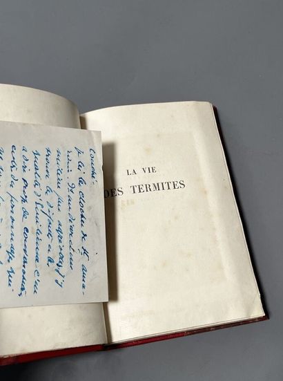 MAETERLINCK (Maurice). La vie des termites....