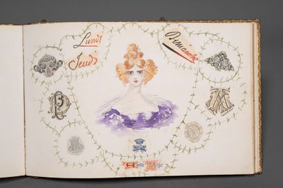 [Monograms]. Collection album of engraved...
