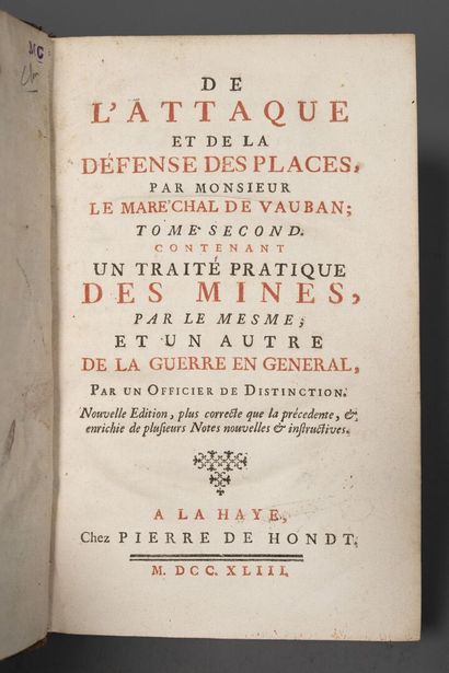 [VAUBAN (Sébastien Le Prestre de)]. De l'attaque...