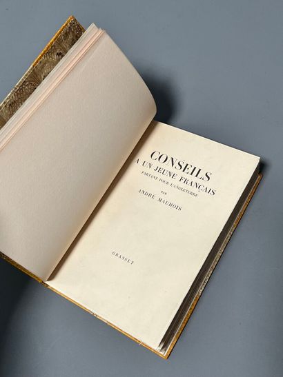 MAUROIS (André). Conseils à un jeune Français...