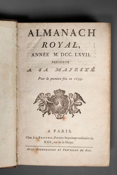 [Reliure aux armes]. ALMANACH ROYAL année...