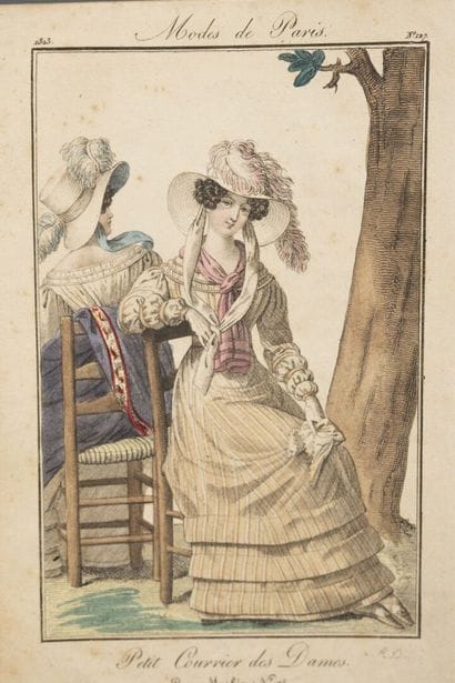 [Engraving]. [Fashion, costume]. Set of fashion...