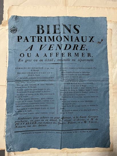 [Posters, placards]. [Berry]. Set of placards...