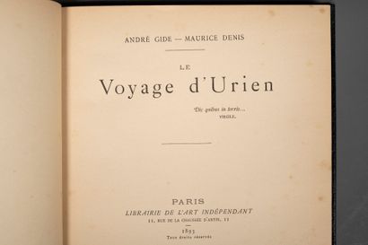 DENIS. GIDE (André). Le voyage d'Urien. Paris,...