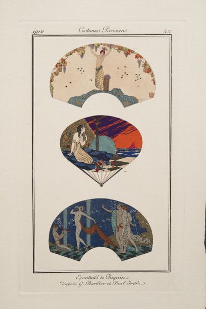 [Engraving]. [Fashion, costume]. Set of fashion...