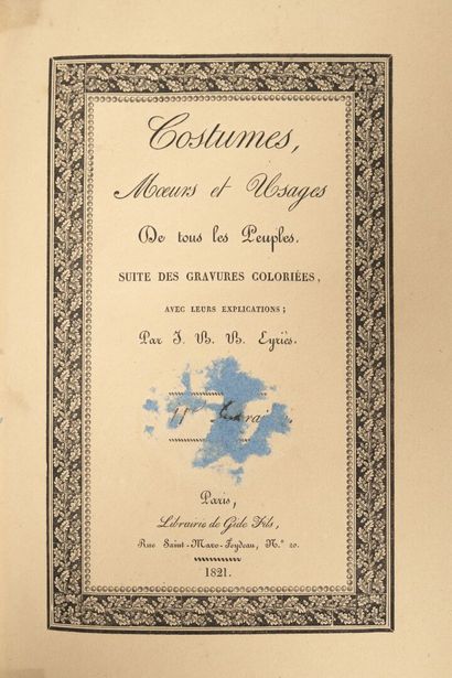 [Engraving]. [Fashion, costume]. EYRIÈS (J.-B.-B.)....