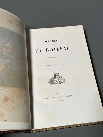 BOILEAU (Nicolas). Poetic works. Etchings...