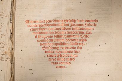 [Post-incunabula]. FAURE (Jean). Solennis...