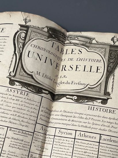 LENGLET DU FRESNOY (Nicolas). Tables chronologiques...