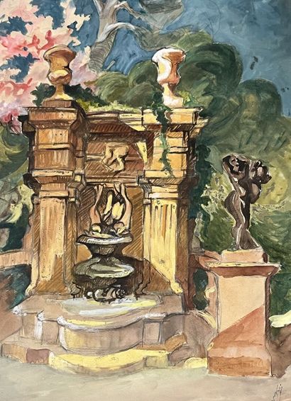[Drawing]. Louis JOU (1881-1968). Set of...