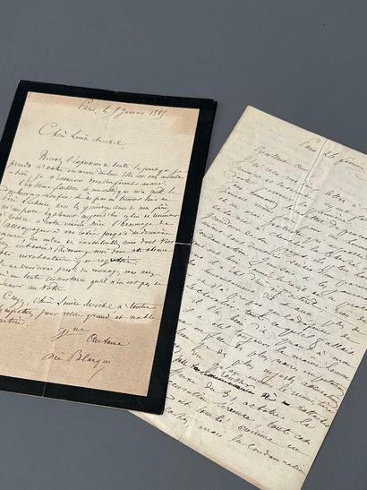 [Autograph]. ANTOINE (Marie Zoé, née Blanqui)....