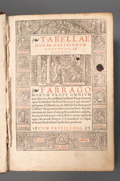 [Sixteenth-century book]. AFFLITTO (Matteo...