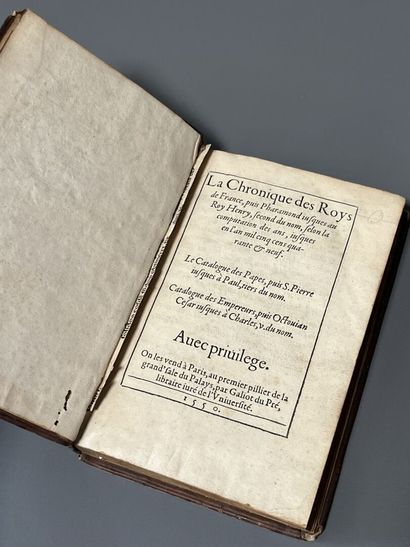 [Sixteenth-century book]. [DU TILLET (Jean)]....