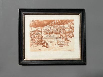 [Engraving]. [Aerostation]. Albert ROBIDA...