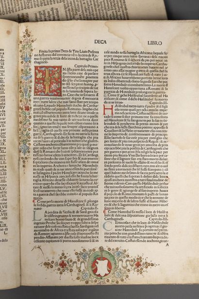 [Incunabula]. Set of two incunabula. 1. TITE-LIVE....