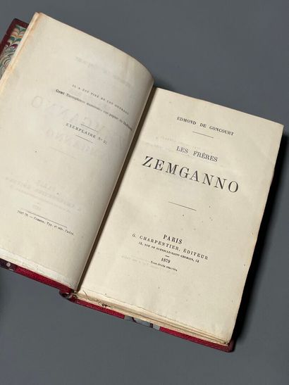 GONCOURT (Edmond de). The Zemganno brothers....