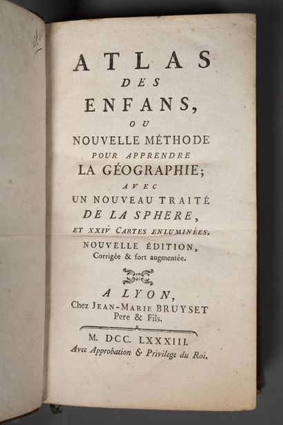 [Atlas]. ATLAS DES ENFANS, ou Nouvelle méthode...