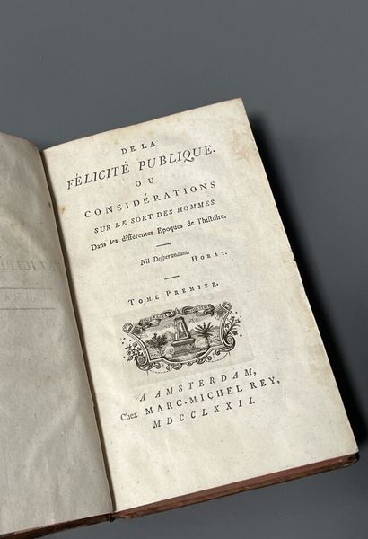 [Économie politique]. [CHASTELLUX (François-Jean...