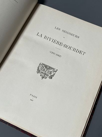 [Généalogie]. SEIGNEURS (LES) de La Rivière-Bourdet...