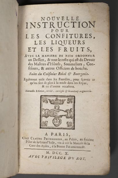 [Gastronomy]. [MASSIALOT (François)]. Nouvelle...
