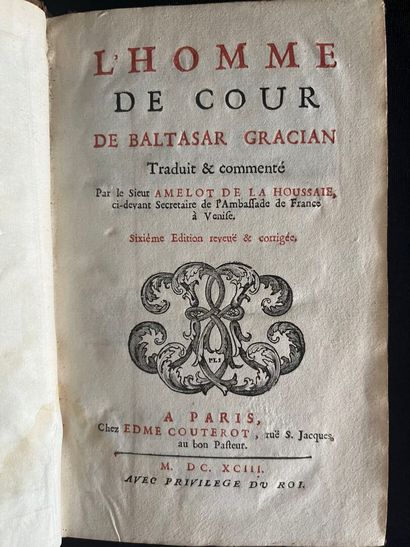 GRACIAN (Balthasar) L'homme de Cour... Translated...