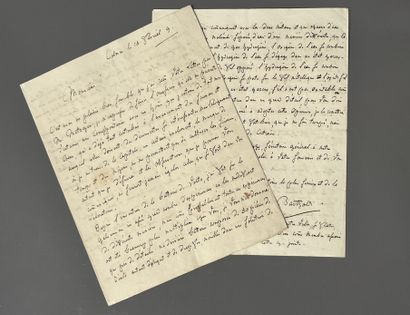 [Autograph]. [Science]. BARTHOLDI (Georges-Charles)....