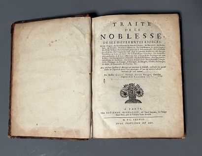 [Binding with coat of arms]. LA ROQUE (André...