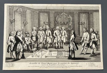 [Engraving]. [Freemasonry]. Assemblée des...