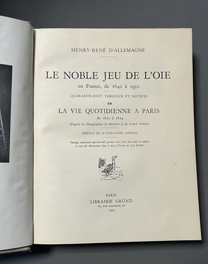 GERMANY (Henry-René d'). The noble game of...
