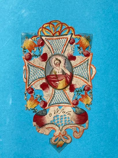 [Canivet]. SAINTE URSULE. XVIIIe s. Papier....