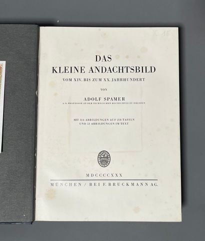 SPAMER (Adolf). Das kleine Andachtsbild vom...