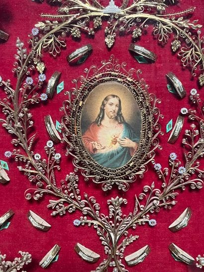 [Reliquary]. SACRED HEART OF JESUS. 19th...