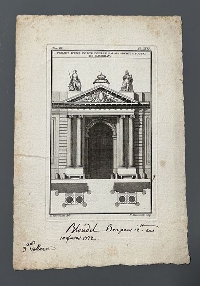 [Engraving]. [Architecture]. BLONDEL (Jacques-François)....