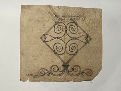 [Drawing]. [Ironwork]. Stephanus Emil MAIER...
