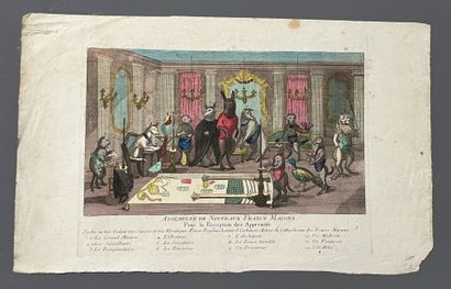 [Engraving]. [Freemasonry]. Assemblée des...