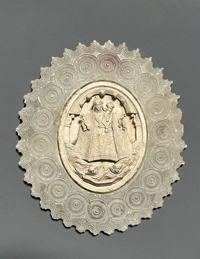 VIRGIN AND CHILD. Spain (?) 19th century....