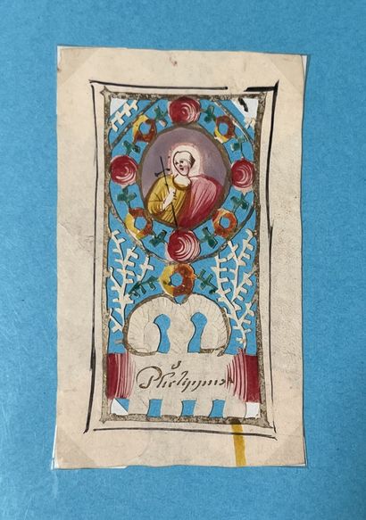 [Canivet]. SAINTE PHILIPPINE. 7,5x4cm. Vers...