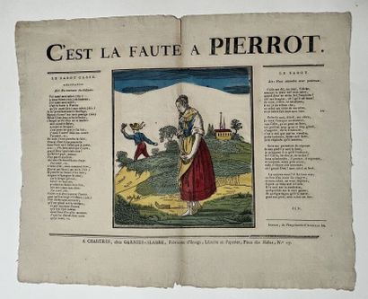 [Popular imagery]. C'EST LA FAUTE A PIERROT....