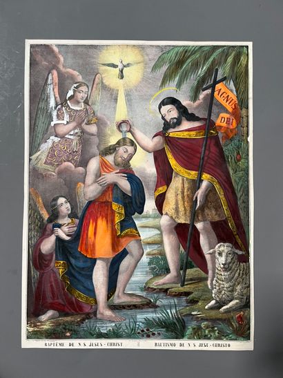 [Popular imagery]. BAPTISM OF N. S. JÉSUS-CHRIST...