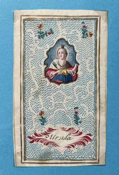 [Canivet]. SAINTE URSULE. 18th c. Paper....