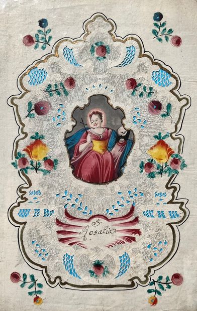 [Canivet]. SAINT ROSALIE. Circa 1800. Paper....