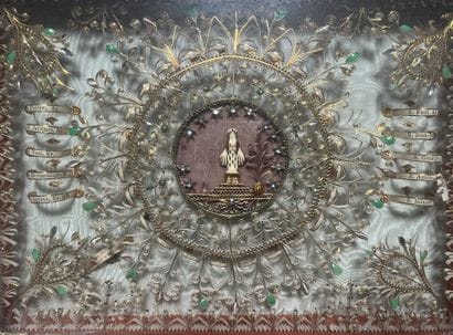 [Paperolle-reliquaire]. Magnificent 18th-century...