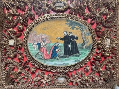 [Paperolle-reliquaire]. SAINT FRANÇOIS-XAVIER...