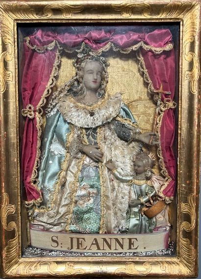 [Dressed wax, Nancy, 18th century]. Saint...