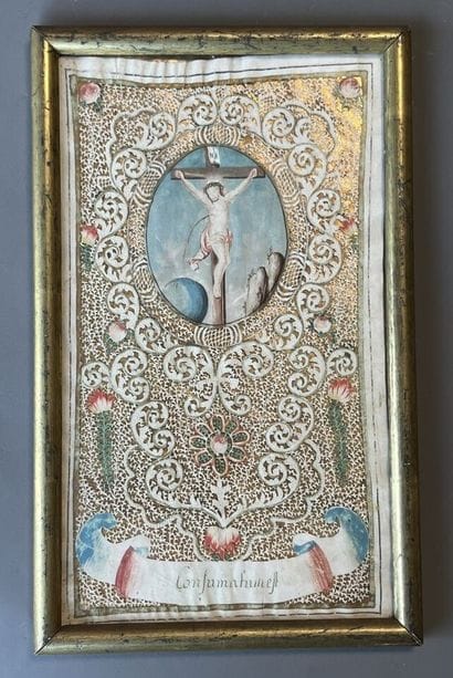 [Canivet]. CONSUMATUM EST. 18th c. Paper....