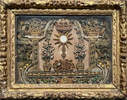 [Paperolle]. CHRIST ON THE CROSS. 17th century....