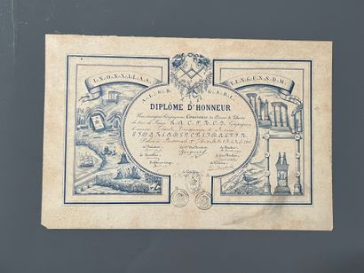 [Compagnonnage]. Diplôme d'honneur issued...
