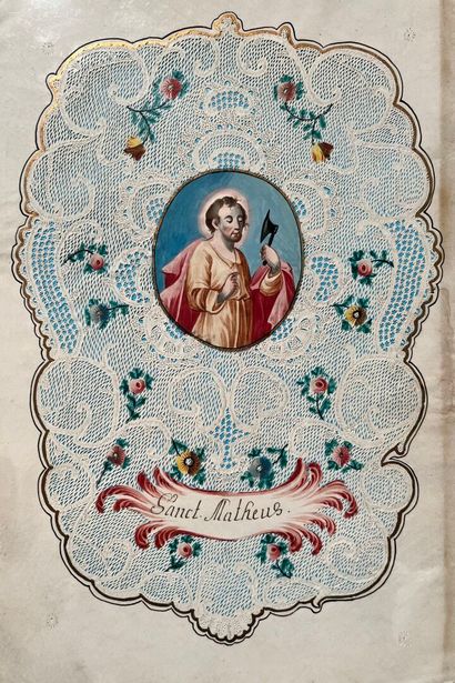[Canivet]. SAINT MATHIEU. 18th century. Velin....