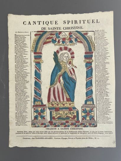 [Imagerie populaire]. CANTIQUE SPIRITUEL...