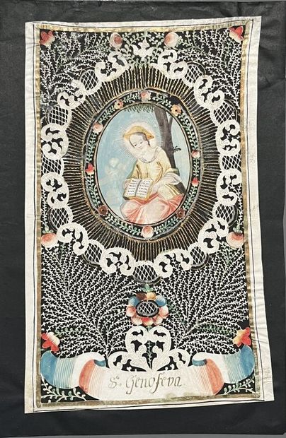 [Canivet]. SAINTE GENEVIÈVE. 18th c. Velin....